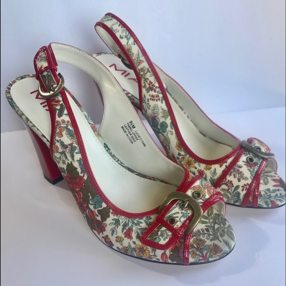 Mia Floral Heels